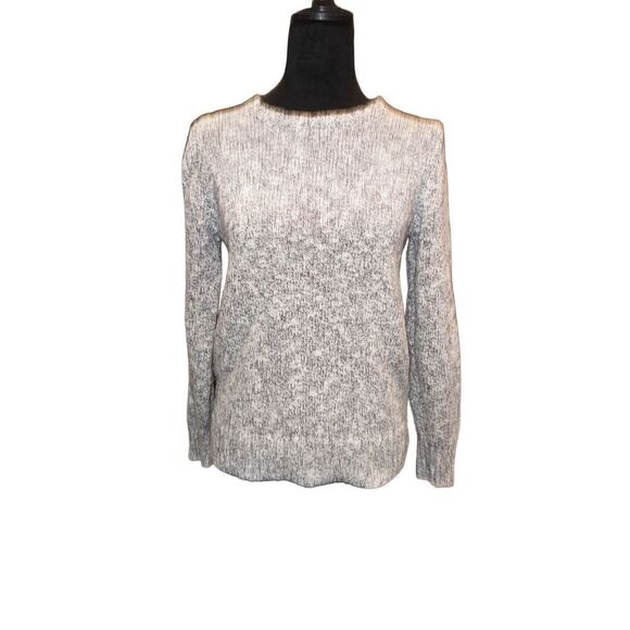 L.L. Bean navy and white knit sweater XS - Picture 1 of 4